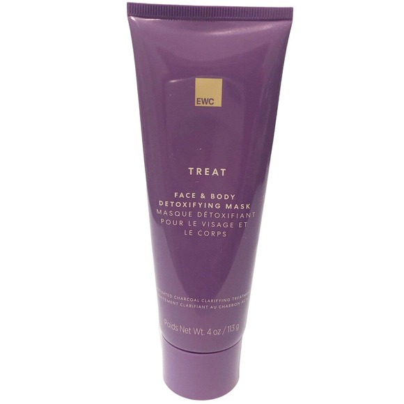 EWC Treat Face & Body Detoxifying Mask New Activated Charcoal Treatment 4oz/113g - Picture 1 of 3
